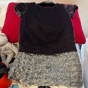 Girl dress velour
